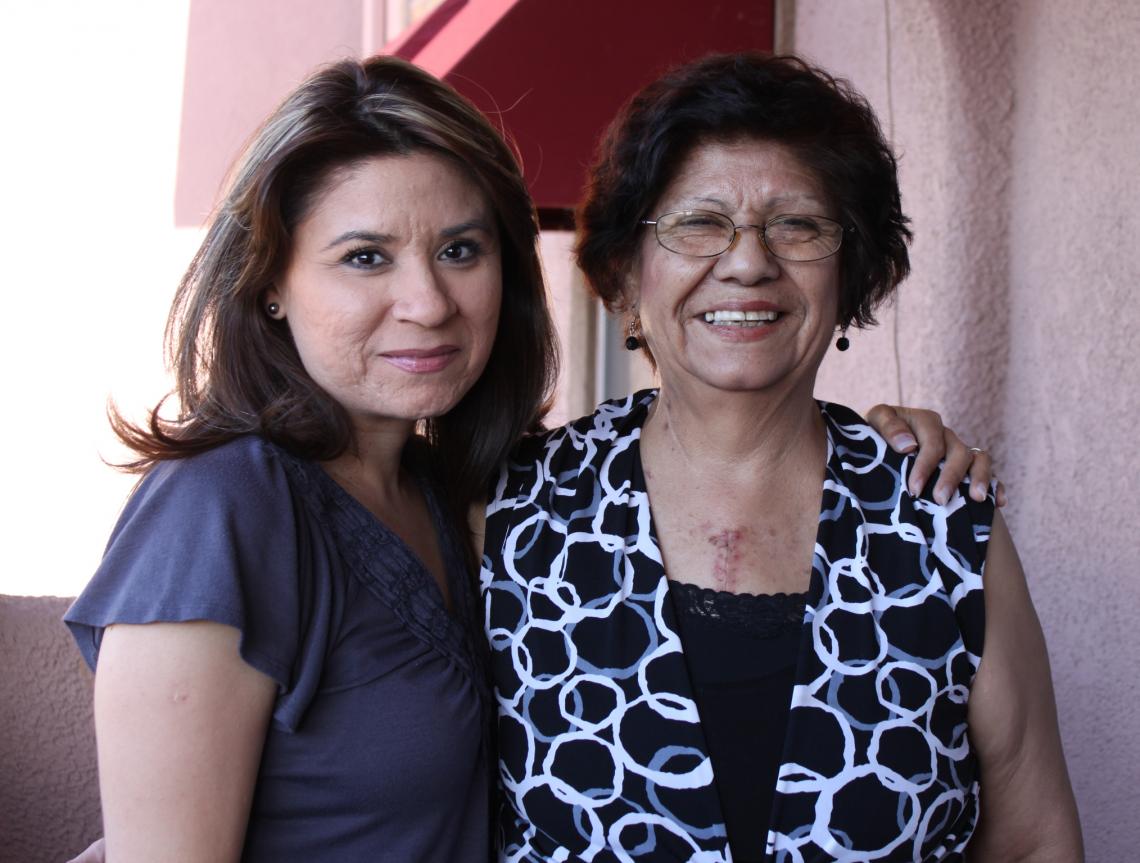 Graciela Uribe received the HVAD pump implant. Her daughter, Ana Apodaca, said Uribe was so ill, her mother had been afraid to go to sleep at night. Now, Uribe can actively spend time with her grandchildren. Graciela Uribe received the HVAD pump implant. Her daughter, Ana Apodaca, said Uribe was so ill, her mother had been afraid to go to sleep at night. Now, Uribe can actively spend time with her grandchildren.